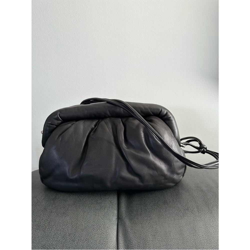 H&M STUDIO COLLECTION BK Lambs Leather X large size Shoulder Cross Body onHOLD - Picture 8 of 11